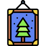 Новорічний декор на стіну