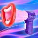 Детский игрушечный мегафон, громкоговоритель со звуковыми эффектами, розового цвета (212)