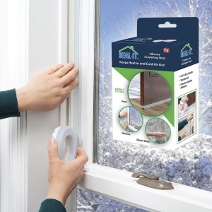 Вітрозахисна стрічка Silicone Insulating Strip, що самоклеїться, для заклеювання вікон і щілин дверей, ізоляційний скотч (205)