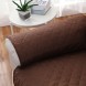 Двусторонняя накидка на кресло Couch Coat коричневого цвета, чехол для мебели водозащитный (205)