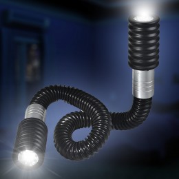 Гибкий двухсторонний фонарик Flashlight Snake светодиодный фонарь черного цвета (212)