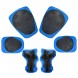 Комплект ролики 8806, защита, шлем, комплект для перестановки колес (размер M 35-38) синего цвета