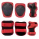 Комплект ролики 8806, захист, шолом, комплект для перестановки коліс (розмір M 35-38) червоного  кольору