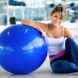 М'яч для фітнесу та йоги фітбол 75 см Yoga Ball велика куля для вагітних Синій