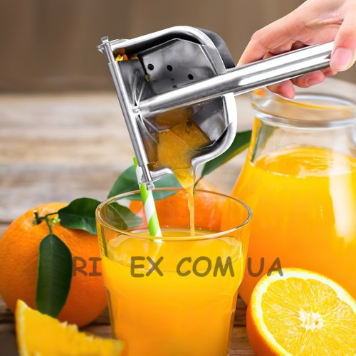 Ручний соковитискач із затискачем металевий Fruit Juicer прес для фруктів