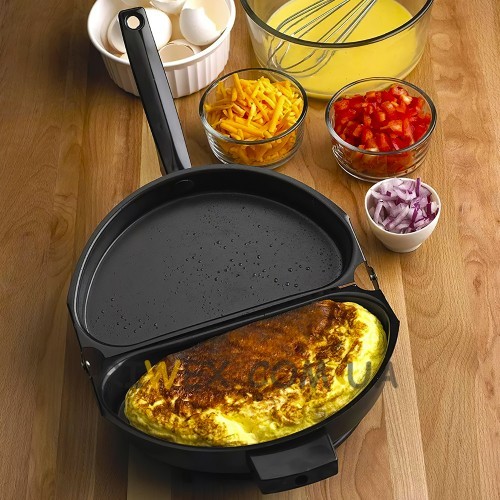 Двойная сковородка для омлета Folding Omelette Pan антипригарная омлетница (212)