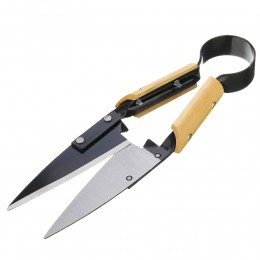Металеві ручні ножиці з дерев'яними ручками для стрижки вовни, баранів 330 мм (JanS)