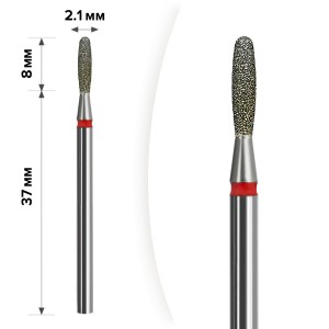 Алмазная насадка для фрезера пламя М-022 2,1х8 мм фреза mART (1967)