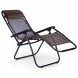 Складное кресло для отдыха, шезлонг Zero Gravity с подлокотниками и подушкой 60х178х102 см (222)