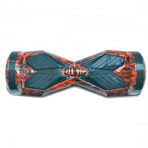 Гіроборд EL-3 Червоне полум'я 8 дюймів з LED-підсвічуванням та Bluetooth колонками 700 Вт (237)