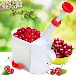 Прибор для удаления косточек из вишни, черешни, маслин с контейнером для сбора косточек (2021)