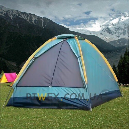 Палатка туристическая однослойная 2-х местная Lanyu LY-1626, 210х150х130 см (988)