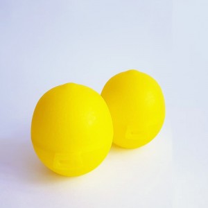 Пластиковий контейнер у формі лимона для зберігання лимону, лайма (2339) Пластиковий контейнер у формі лимона для зберігання лимону, лайма (2339)