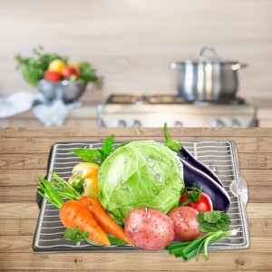 Сушка для овочів/склянок з ґратами пластмасова 43х34 см (2339) Сушка для овочів/склянок з ґратами пластмасова 43х34 см (2339)