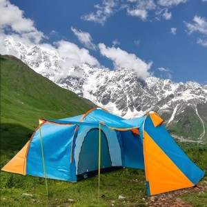 Палатка туристическая 4-х местная Lanyu LY-1710 с коридором (988)