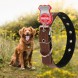 Ошейник кожаный  №153 для собак средних размеров 25 мм - длина 48 см (2021)