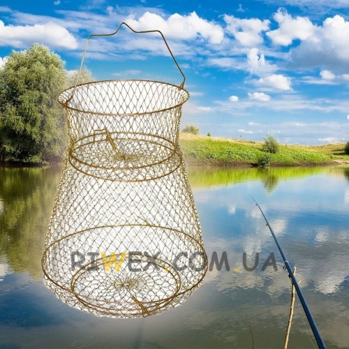 Рыболовный садок металлический 3010, диаметр 30 см (988)