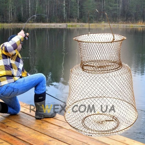 Рыболовный садок металлический 4510, диаметр 45 см (988)