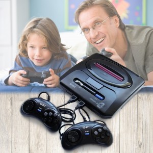 Игровая приставка Sega Mega Drive II 16 бит поддерживает 368 вариантов игр и картриджи (205)