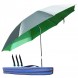 Зонт складной с наклоном для рыбалки и пляжа с чехлом и колышками 2 м по дуге, Зеленый