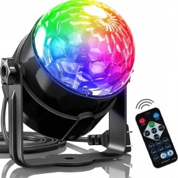 Світлодіодна диско-куля LED Magic Ball Small світломузика 9 кольорів, з пультом