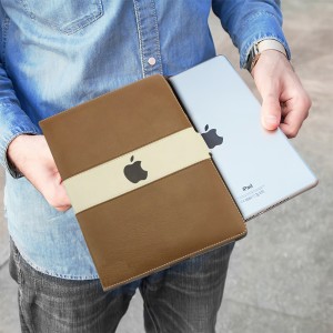 Чехол с лого Apple для iPad 2/3/4 в виде портмоне, заменитель кожи