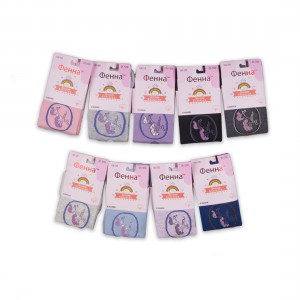 Детские демисезонные колготки Фенна ZK1050 размеры 92-164, продаются упаковкой одного размера 12 шт, цвета микс