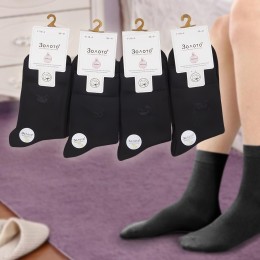Шкарпетки чоловічі демісезонні Золото N 118-4 розмір 41-47 (упаковка 10 шт), Чорні