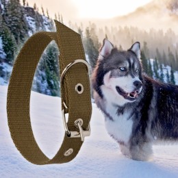 Ошейник брезентовый для собак Эконом №45 одинарный 35 мм - длина 50 см (2021)