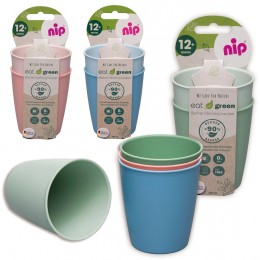 Детские стаканы для питья Nip 37067, эко-серия Green 250 мл, 2 шт. (TK)