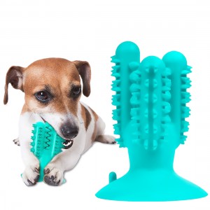 Игрушка для собак Кактус Bronzedog PetFun Dental на присоске для гигиены зубов и активной игры, Бирюзовый Игрушка для собак Кактус Bronzedog PetFun Dental на присоске для гигиены зубов и активной игры, Бирюзовый