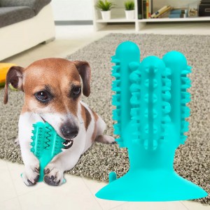 Игрушка для собак Кактус Bronzedog PetFun Dental на присоске для гигиены зубов и активной игры, Бирюзовый Игрушка для собак Кактус Bronzedog PetFun Dental на присоске для гигиены зубов и активной игры, Бирюзовый