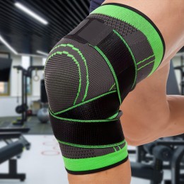 Эластичный бандаж на коленный сустав компрессионный Knee Support спортивный с резинками (205)