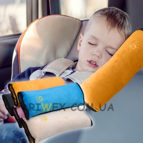 Подушка-подголовник на ремень безопасности - для комфортных путешествий, цвета в ассортименте (219)
