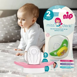 Пустушка Nip Miss Denti №2 для детей 5-13 месяцев 1 шт 31801, цвета в ассортименте (TK)