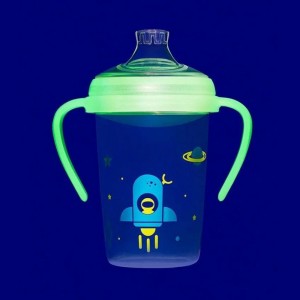 Тренувальна поїлка Nip Перші моменти з ручками та м'яким силіконовим носиком для хлопчика 35608, 270 мл. (TK)