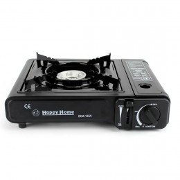 Газовая туристическая плита Happy home BDZ-155-A с кейсом, металлический распылитель (картриджная)