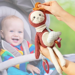 Игрушка-подвеска BabyOno 1442 Линивец Лион Маленькие друзья с прорезывателем (SB) Игрушка-подвеска BabyOno 1442 Линивец Лион Маленькие друзья с прорезывателем (SB)