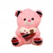 Мягка іграшка зі світловими та звуковими ефектами Ведмедик Тедді 22 см Рожевий