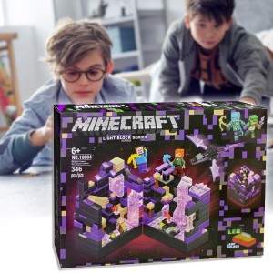 Дитячий конструктор Minecraft 10004 з LED підсвічуванням, 346 деталей (593)