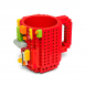 Чашка LEGO кружка конструктор 350 мл красная (237)