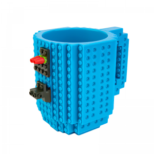 Чашка LEGO кружка конструктор 350 мл голубая (237)