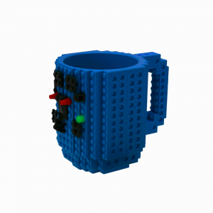 Чашка LEGO кружка конструктор 350 мл синя (237)