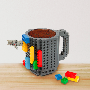 Чашка LEGO кружка конструктор 350 мл чорна (237)