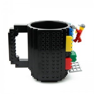 Чашка LEGO кружка конструктор 350 мл чорна (237)