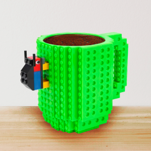 Чашка LEGO кружка конструктор 350 мл зелена (237)