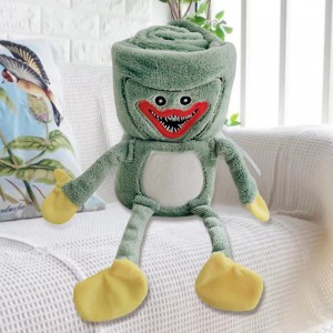 Мягкая игрушка плед Хаги Ваги Huggy Wuggy 100х80 см, Зелений (475)