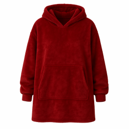 Толстовка-плед з капюшоном HUGGLE HOODIE універсальний розмір Червоний