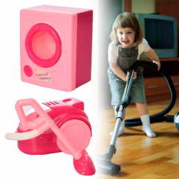 Набор игрушечной бытовой техники 6602-2 пылесос и стиральная машинка (IGR24)
