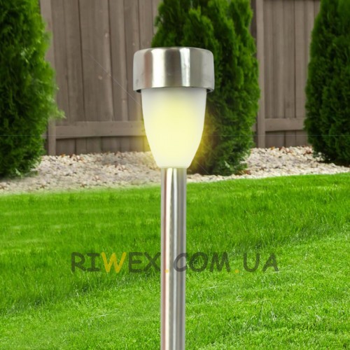 Тротуарный светильник для подсветки дорожек на солнечной батарее, диаметр 5,5 см (2020)